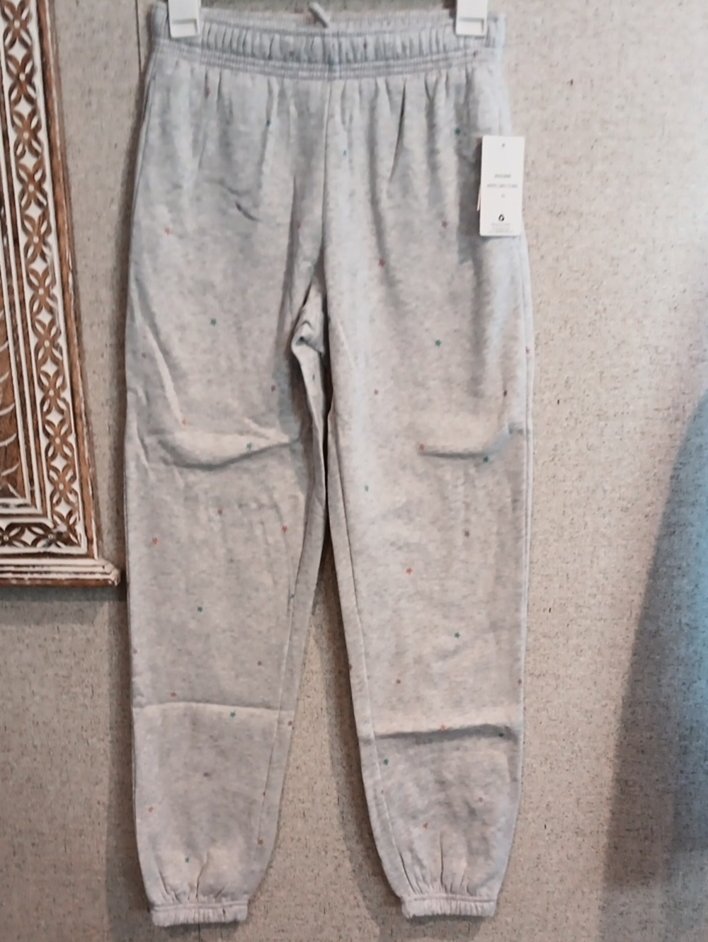 Hippie Rose -Gray Speckled Womens Jogger Pants Size XS